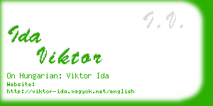 ida viktor business card